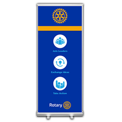 Rotary Organizing Principles Retractable Banner